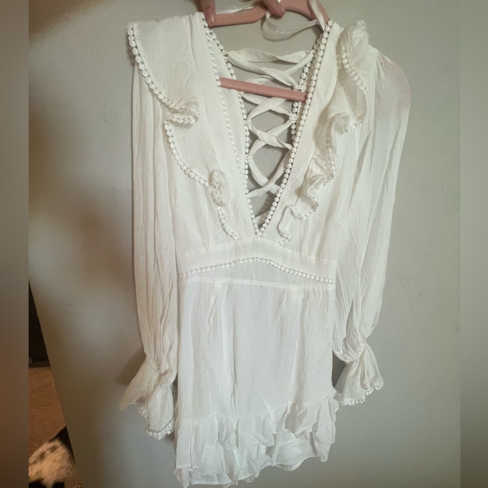 Beach or Bridal White Dress